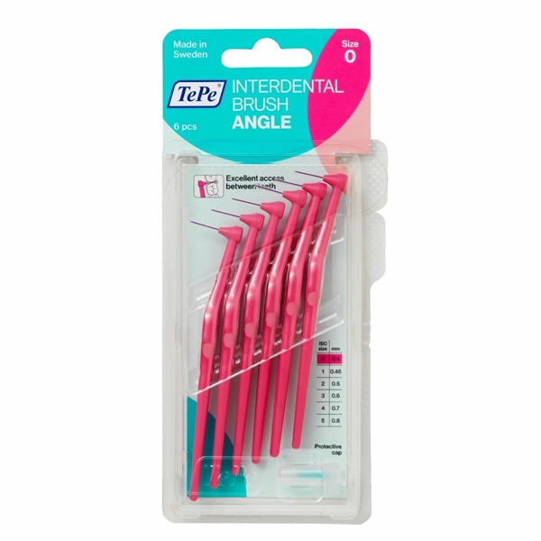 TePe Angle Interdental Brush 0,40 mm Pembe 6 Adet