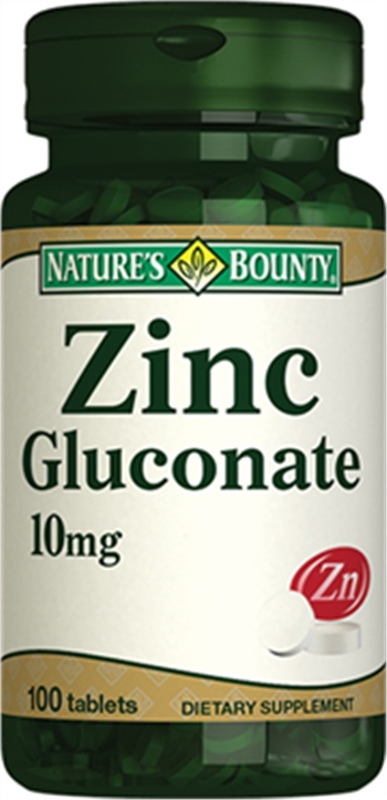 Nature's Bounty Zinc Gluconate 10 Mg